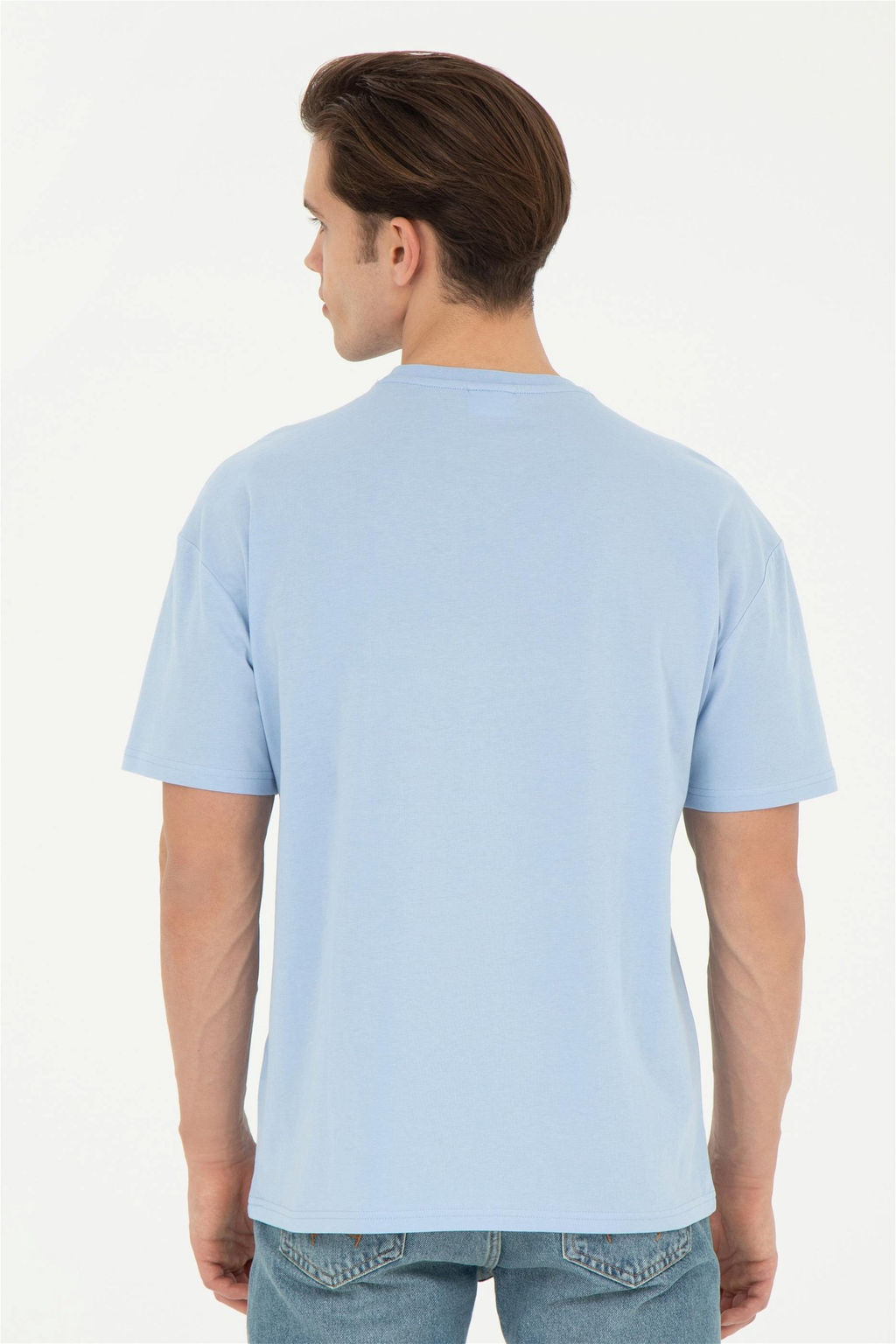 Мужская голубая футболка - U.s. polo assn фото 5