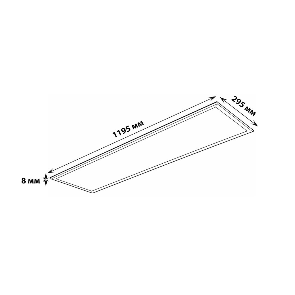 ULP-30120-36W/NW EFFECTIVE WHITE Светильник светодиодный потолочный встраиваемый. Белый свет (4000K). Корпус белый. В комплекте с и/п. ТМ Uniel.