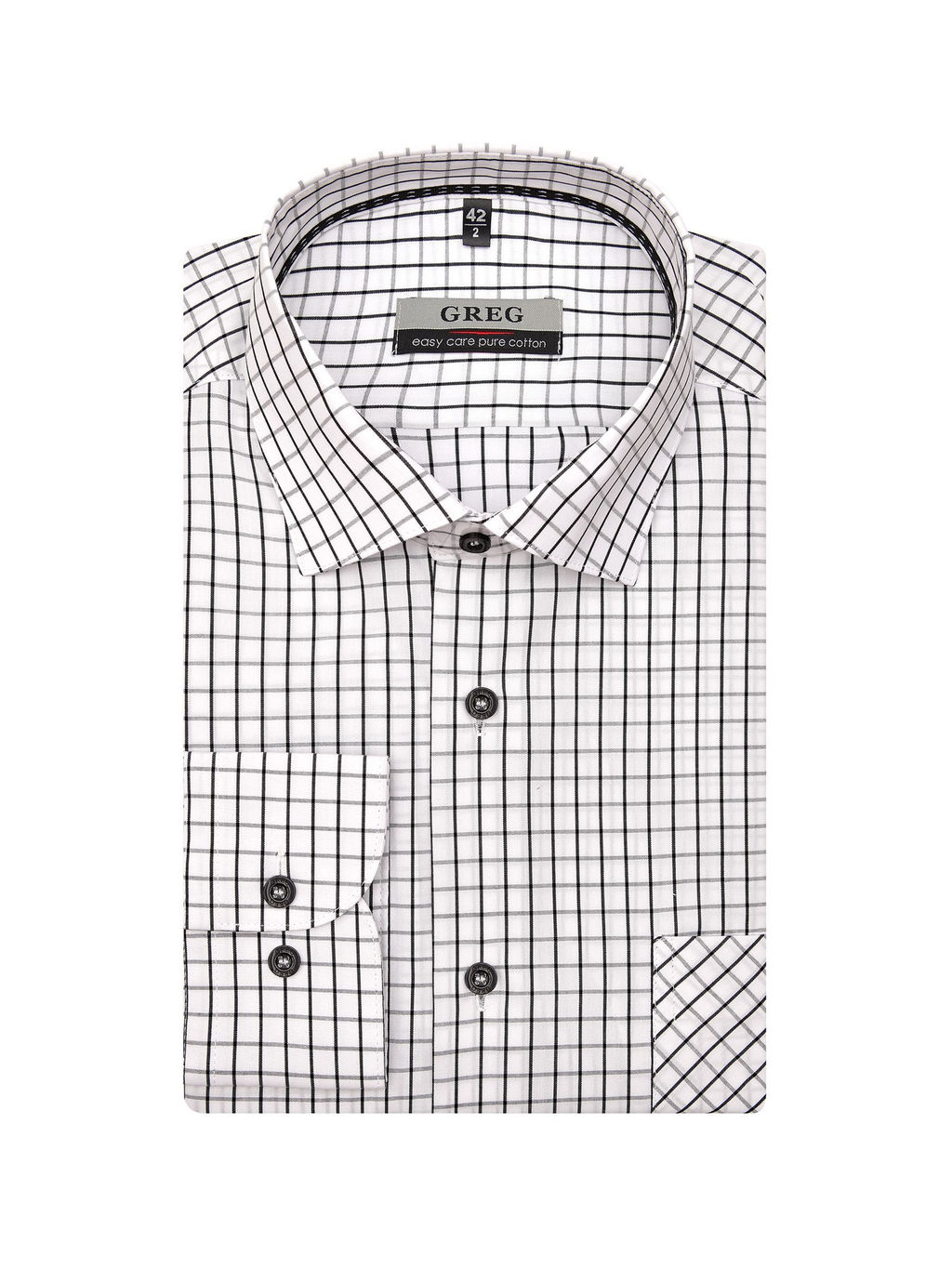 Сорочка мужская длинный рукав GREG 135/111/6147/1p