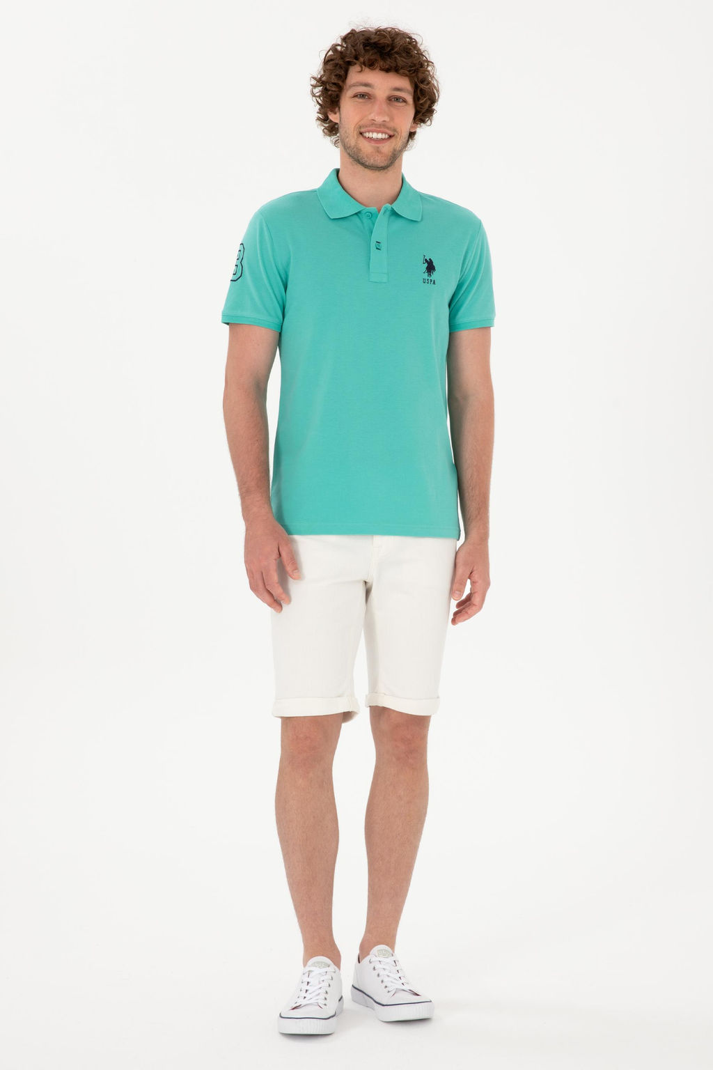 Erkek Slim Fit Polo Yaka Mint Basic Ti__rt Sepette S_rpriz _ndirim - U.s. polo assn фото 4