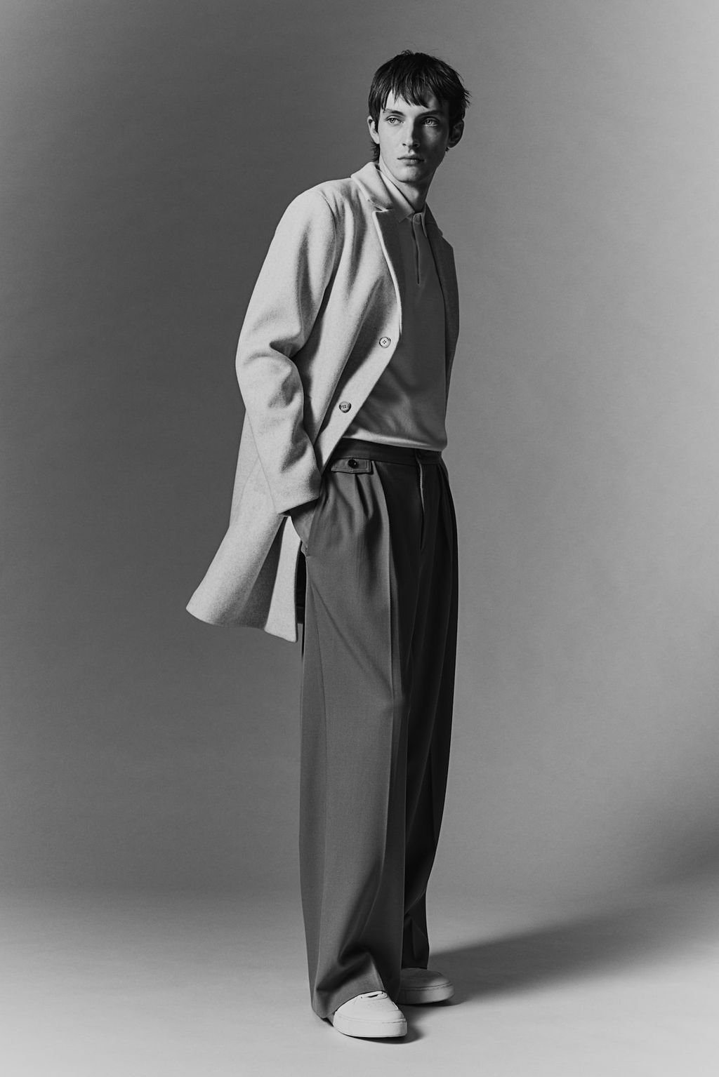 Abrigo en mezcla de lana Slim Fit - H&m фото 5