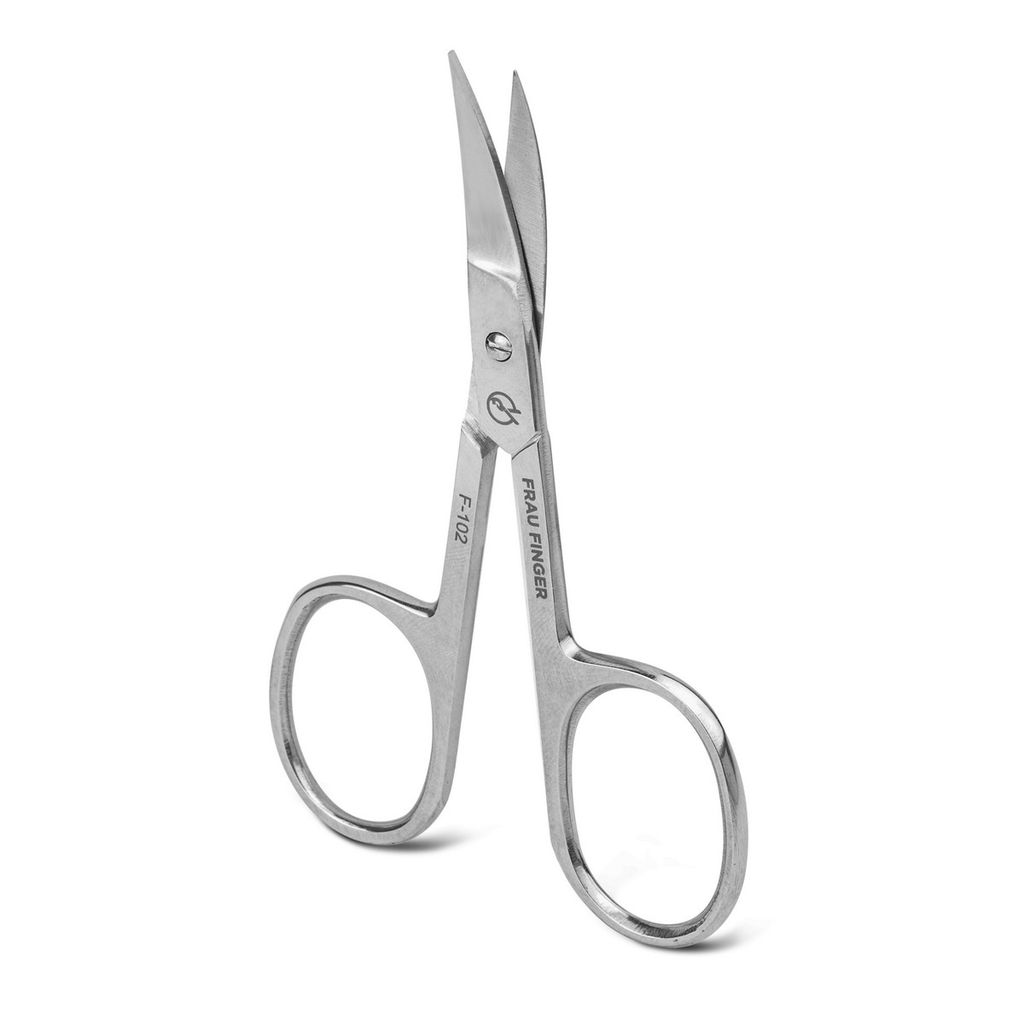 Frau Finger Ножницы маникюрные для ногтей изогнутые / Classic FS-102SP, глянцевые, ручная заточка, 9 см