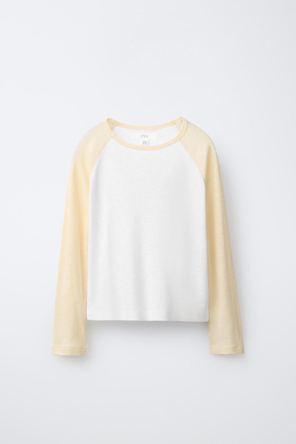 CAMISETA MANGA RANGL?N / Amarillo - Zara фото 2