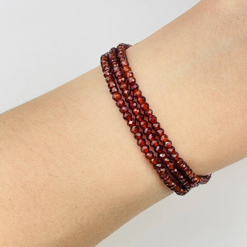 Бусины для украшений из Граната "Спессартин" (195 бусин)