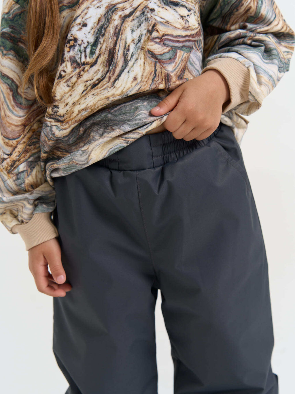 Брюки демисезонные Антрацит с утеплителем - Bungly фото 6