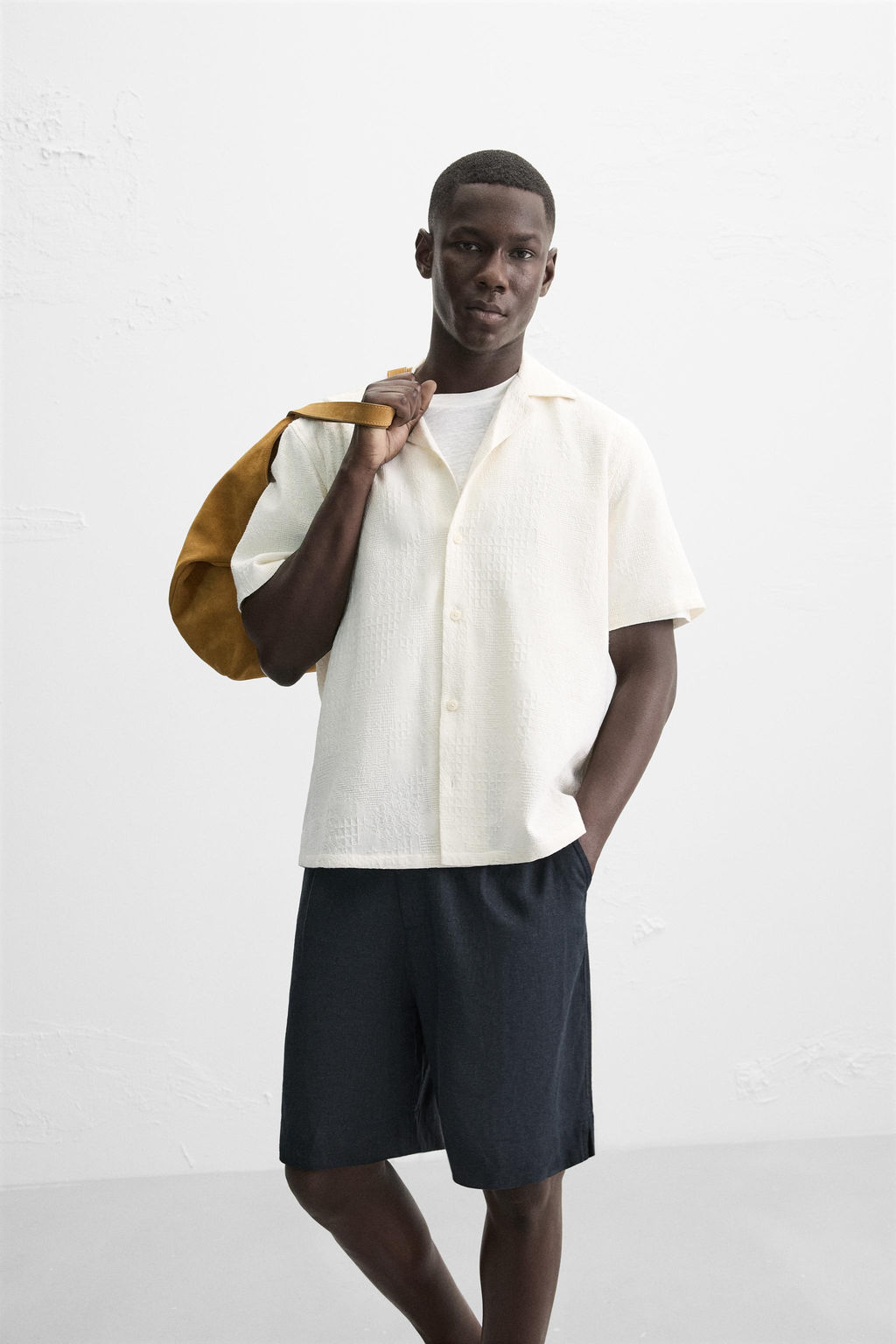 RELAXED FIT JACQUARD SHIRT - Zara фото 14