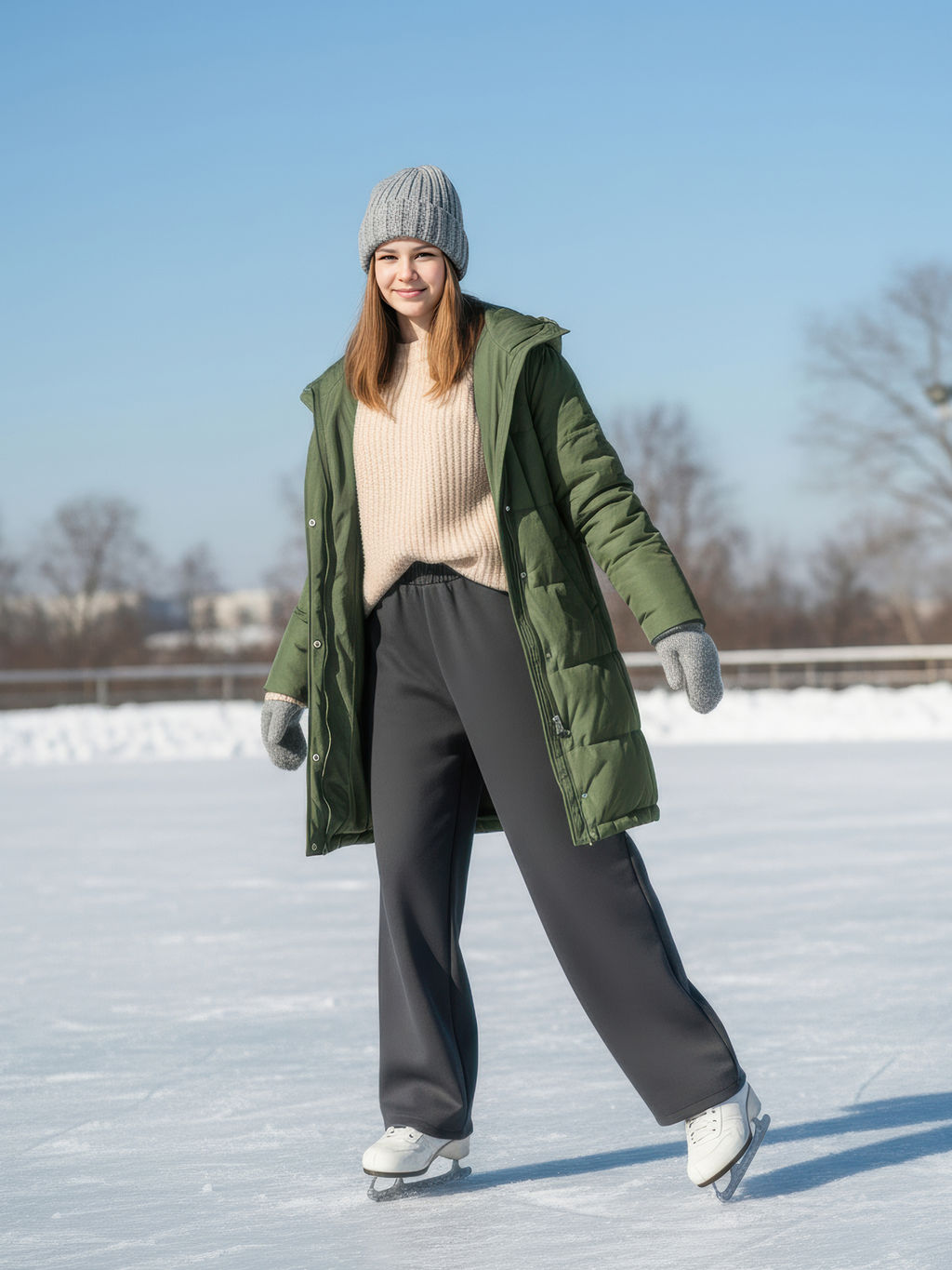 Брюки-палаццо утеплённые для девочек