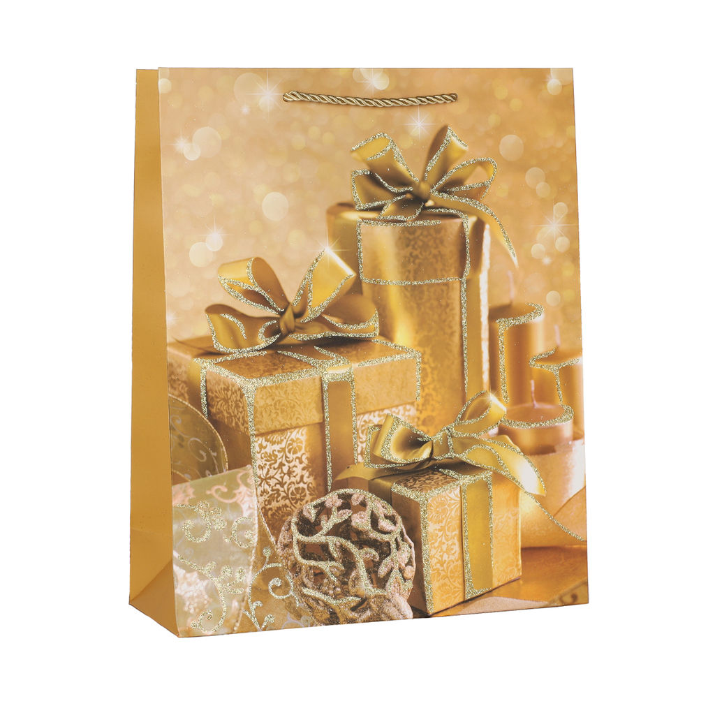 Цена за 12 шт. Пакет подарочный 31х40х12 / 111-1L /уп 12/360/ микс Новый год - Галеонтрейд фото 10