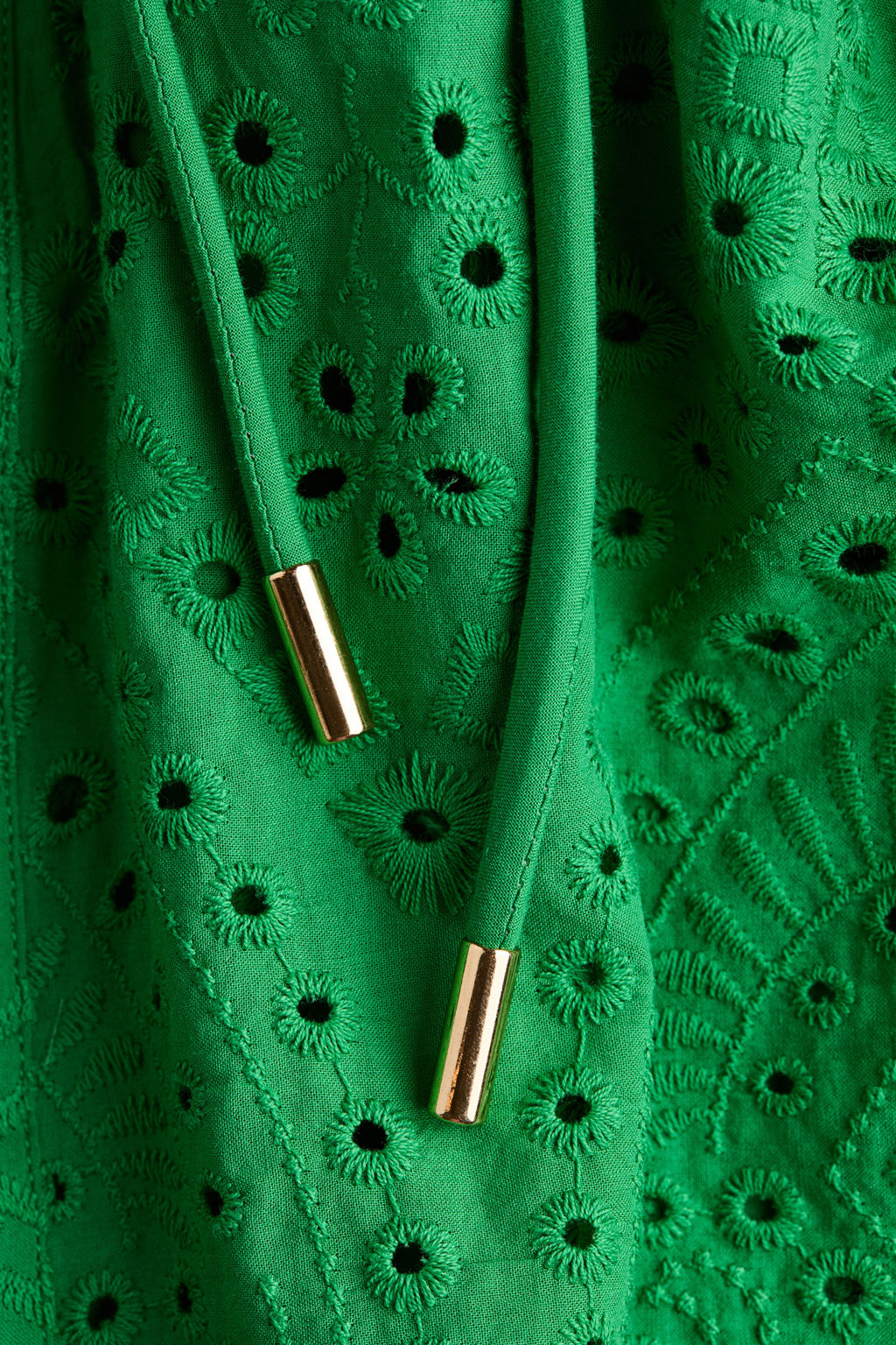 Vestido camisero de algod?n con bordado ingl?s - H&m фото 3