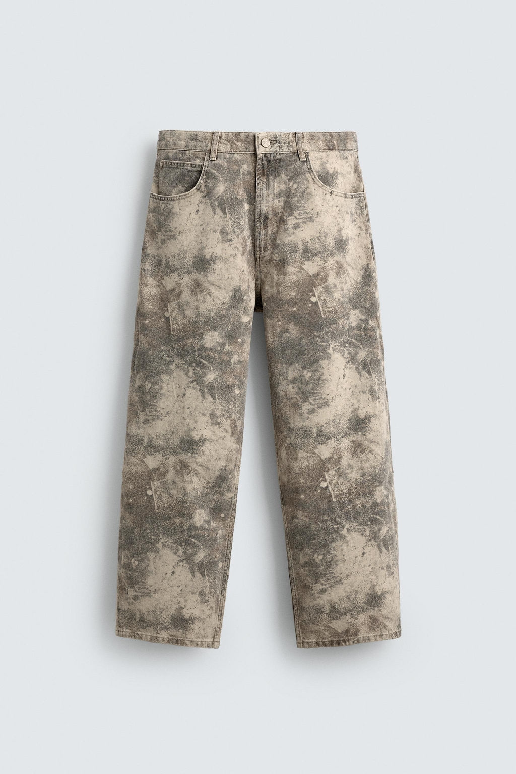 ABSTRACT PRINT BAGGY FIT TROUSERS - Zara фото 6