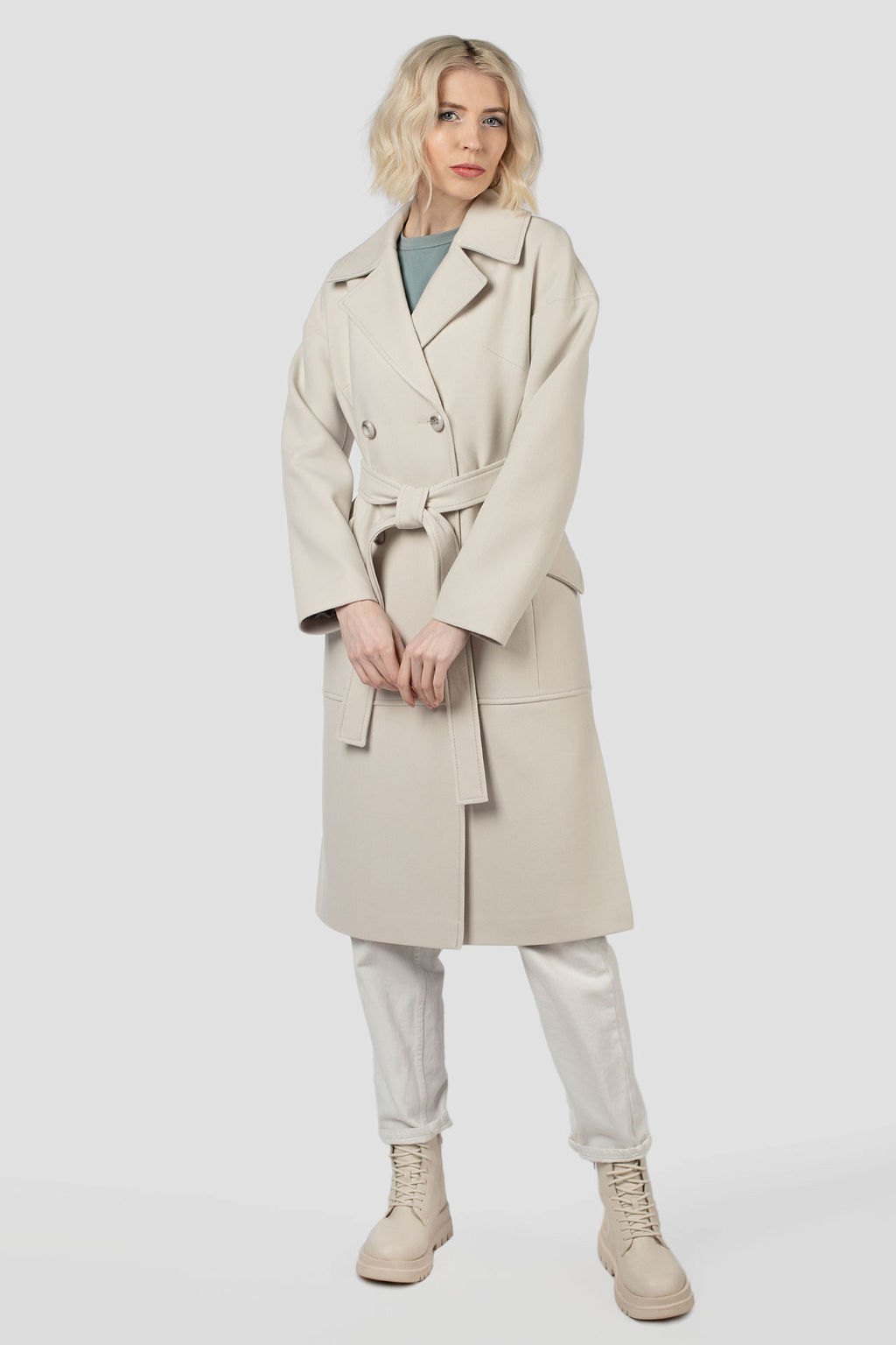 Пальто демисезонное (пояс)