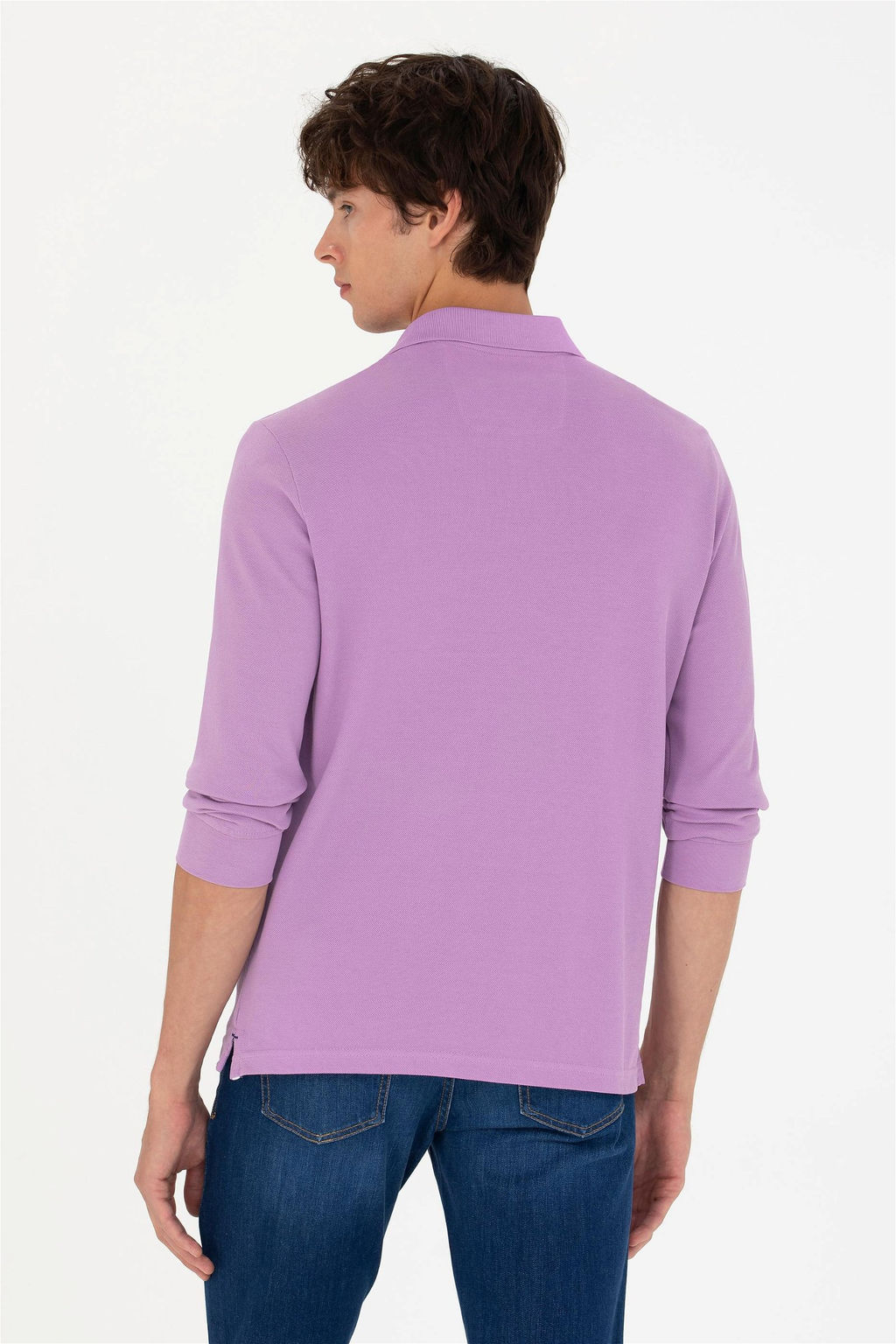 Мужской сиреневый базовый свитшот - U.s. polo assn фото 12