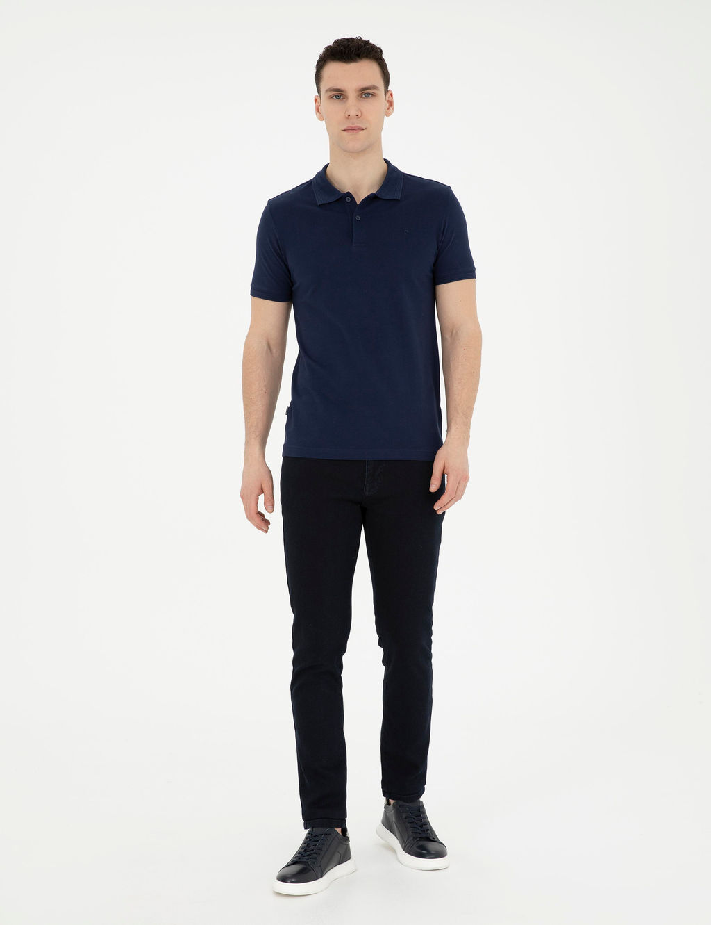 Koyu Lacivert Slim Fit Jean Pantolon