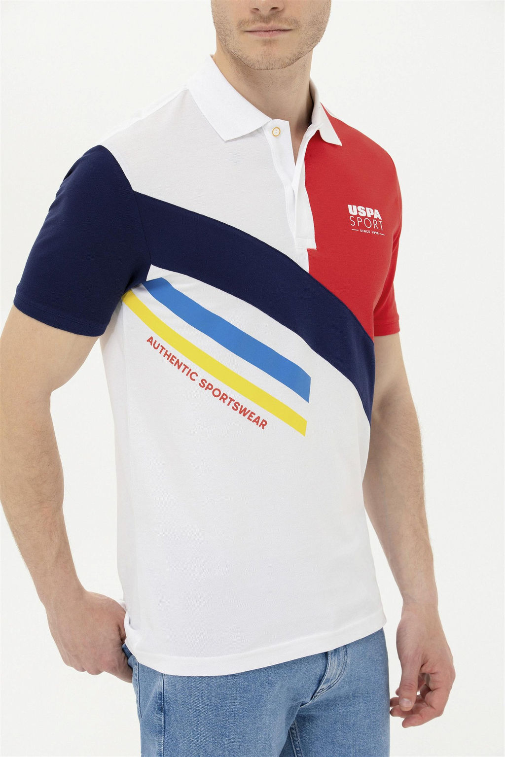 Мужская красная футболка с воротником-поло Неожиданная скидка в корзине - U.s. polo assn фото 6