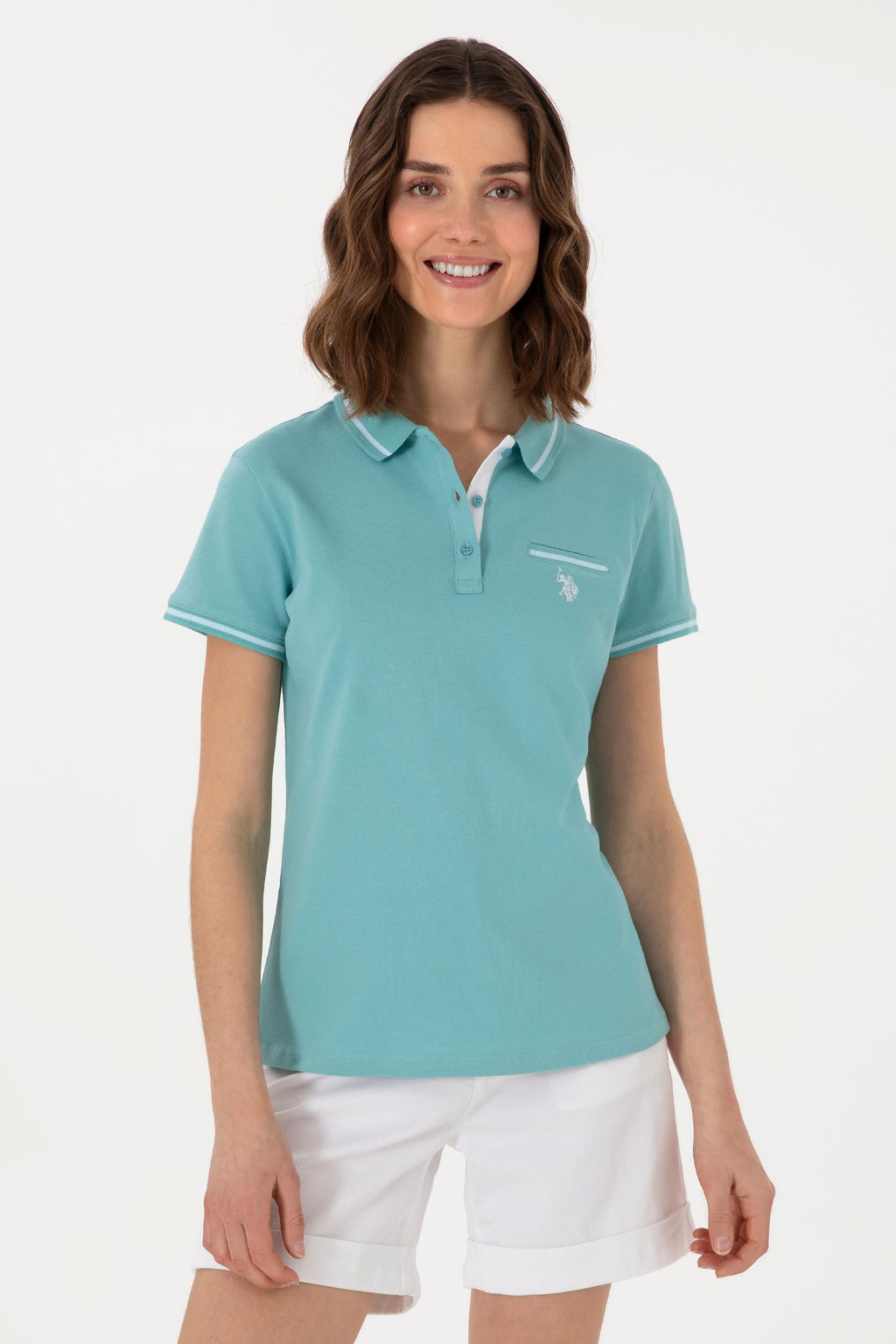 Kad_n Mint Polo Yaka Ti__rt Sepette S_rpriz _ndirim - U.s. polo assn фото 8