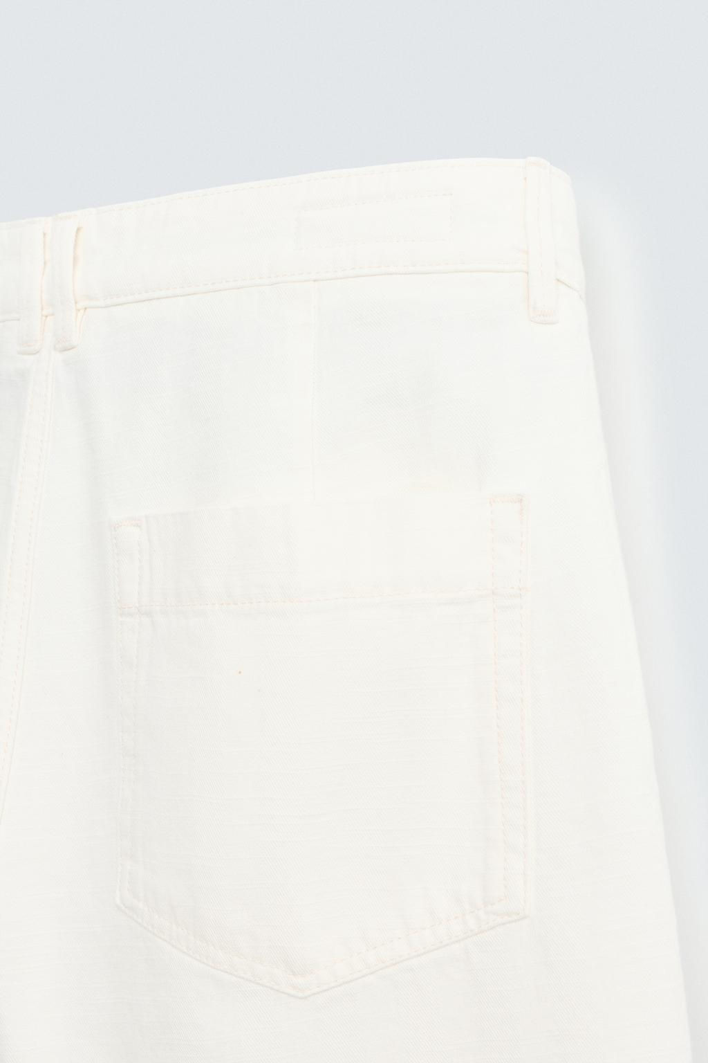 PLEATED RELAXED FIT BERMUDA SHORTS - Zara фото 19