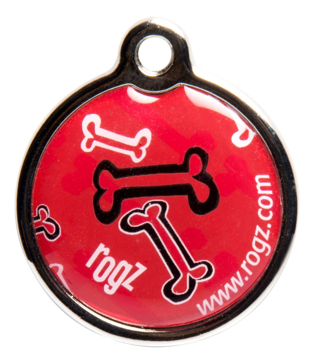 ВИА Адресник металлический большой, "Красные косточки" (METAL ID TAG LARGE) IDM31CC