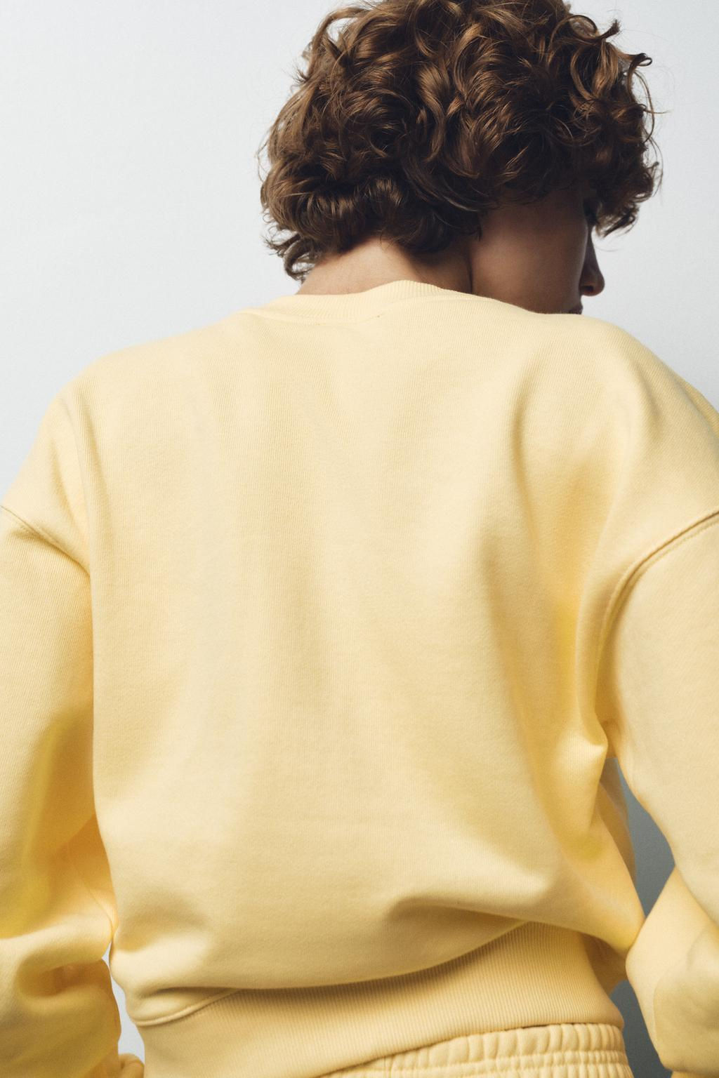 EMBROIDERED SLOGAN PLUSH SWEATSHIRT - Zara фото 4