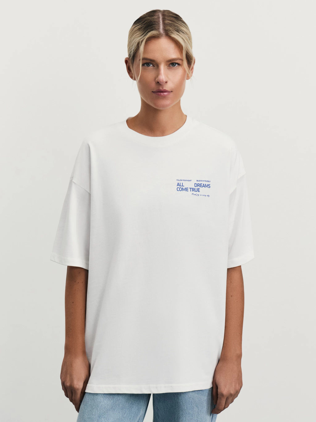 Футболка оверсайз с принтом / Zarina  фото 5