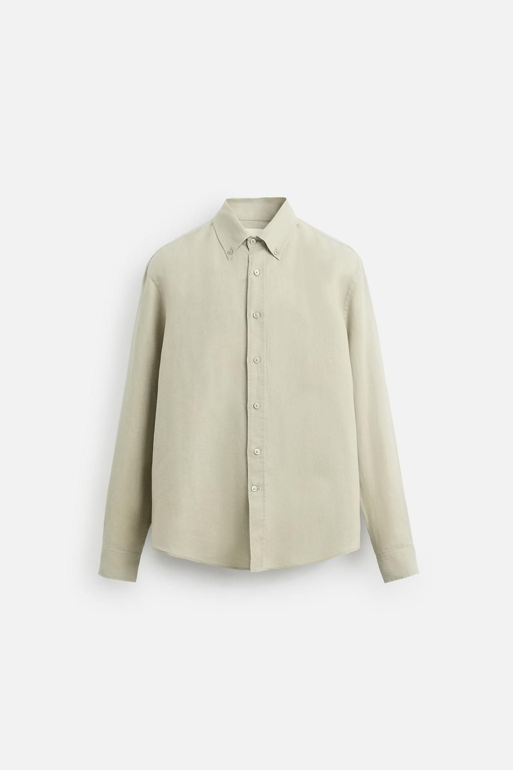 100% LINEN SHIRT - Zara фото 11