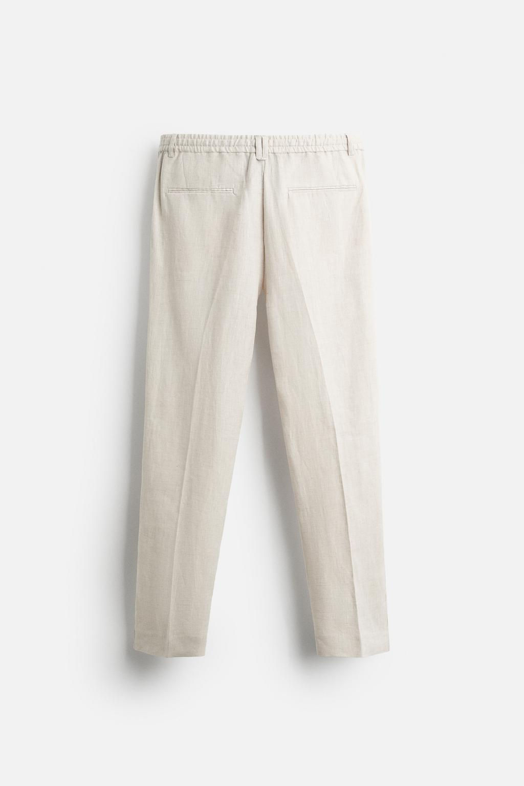 ZARA %100 KETEN PANTOLON  фото 3