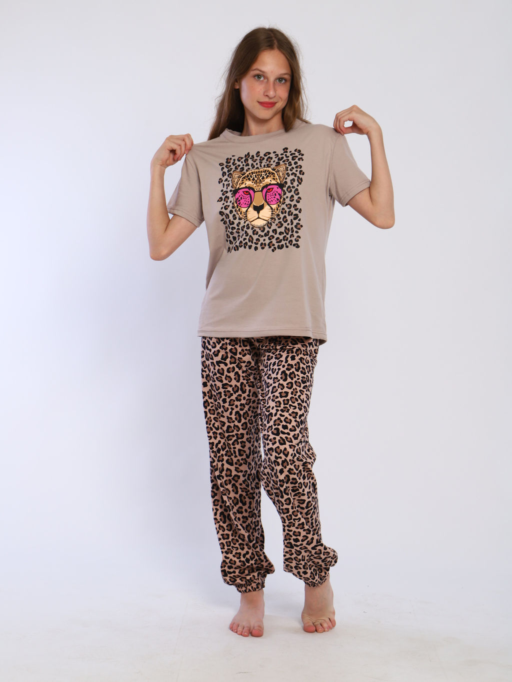 Комплект для девочки Леопард Ладошки фото 15