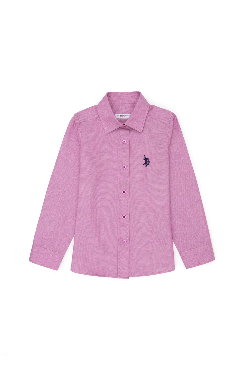 Фиолетовая рубашка с длинным рукавом для девочки Неожиданная скидка в корзине - U.s. polo assn фото 4
