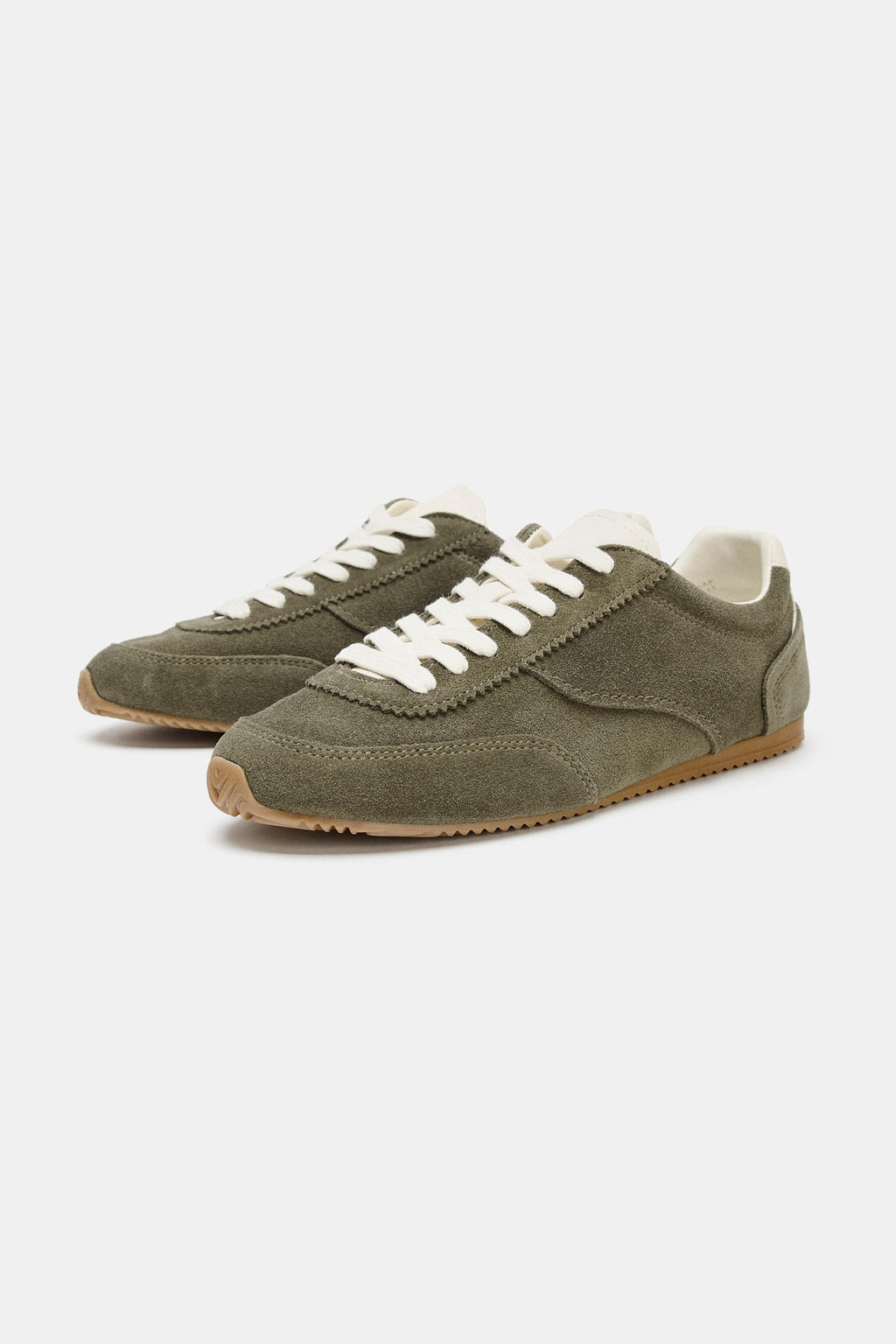 CONTRAST SPLIT SUEDE SPORTS SHOES - Zara фото 3