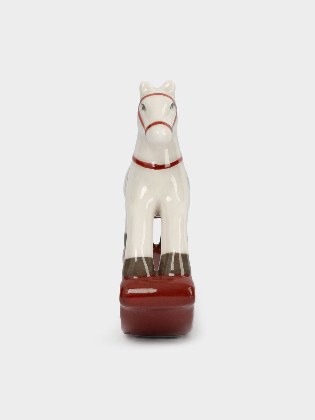 Статуэтка, 10 см, фарфор P, бежево-бордовая, Лошадка-качалка, Bright horse - Anna lafarg фото 3