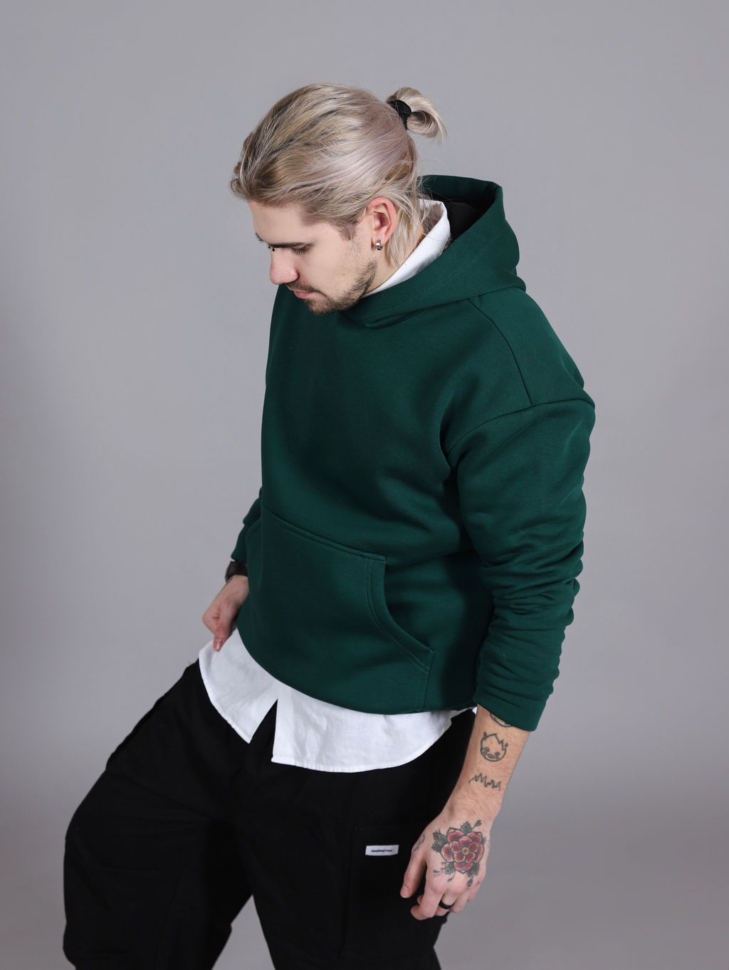 Толстовка, Худи К201-ИЗИ Изумруд