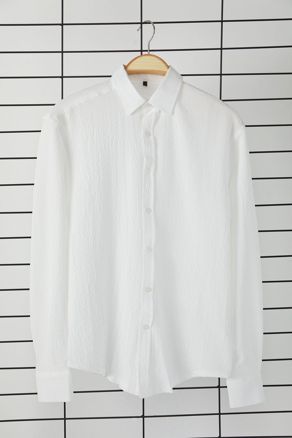 TRENDYOL MAN Siyah Regular Fit Uzun Kollu Salas Dokumlu Mevsimlik Gomlek TMNSS25GO00008 - Trendyolmilla фото 6