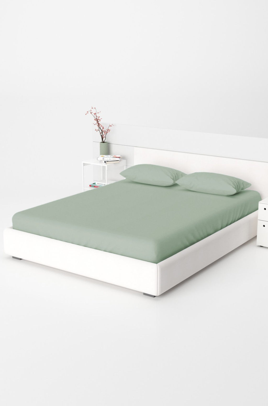 Простыня на резинке из поплина 180X200X30 Happy Fox Home  фото 6