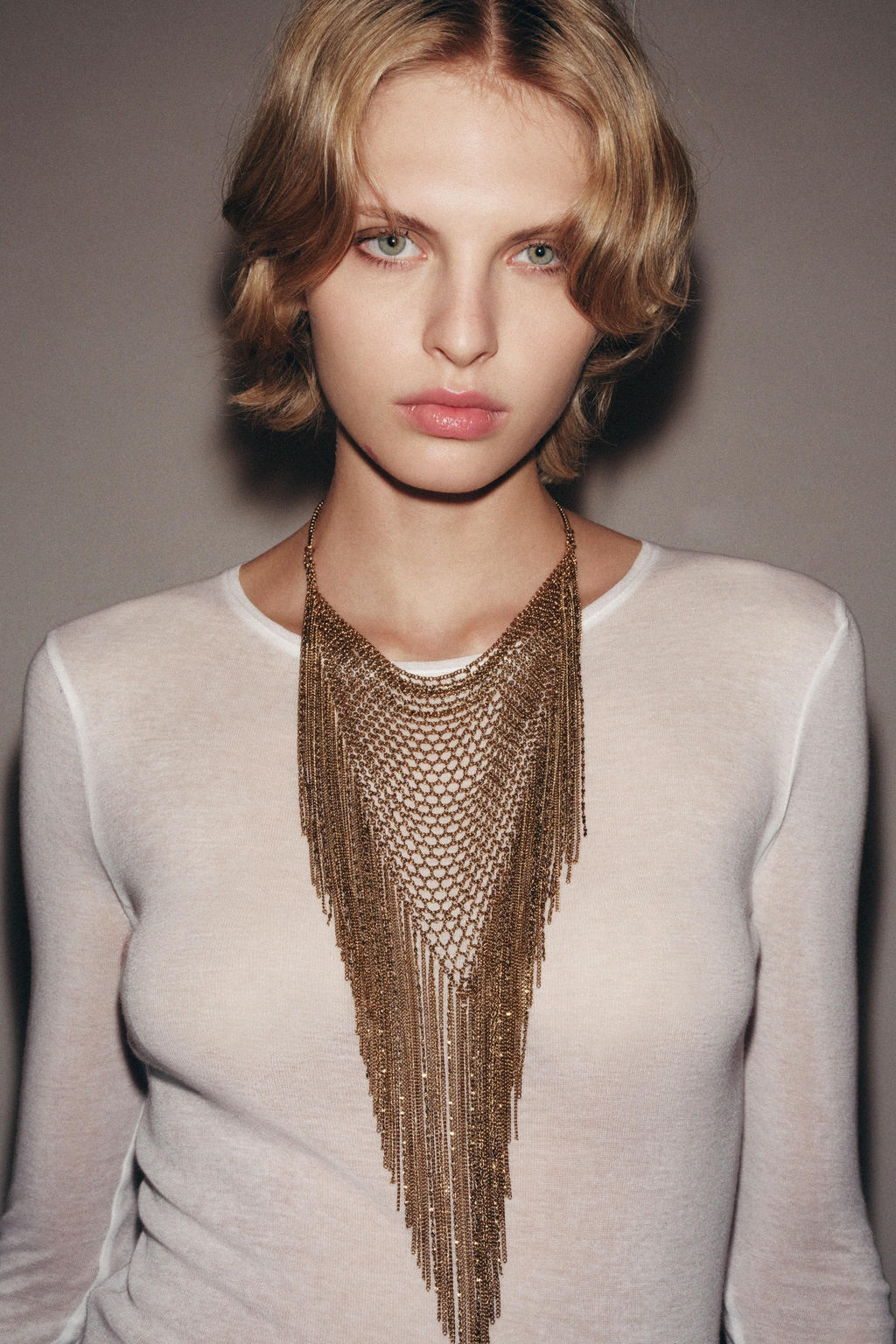 FRINGED BIB NECKLACE - Zara фото 2