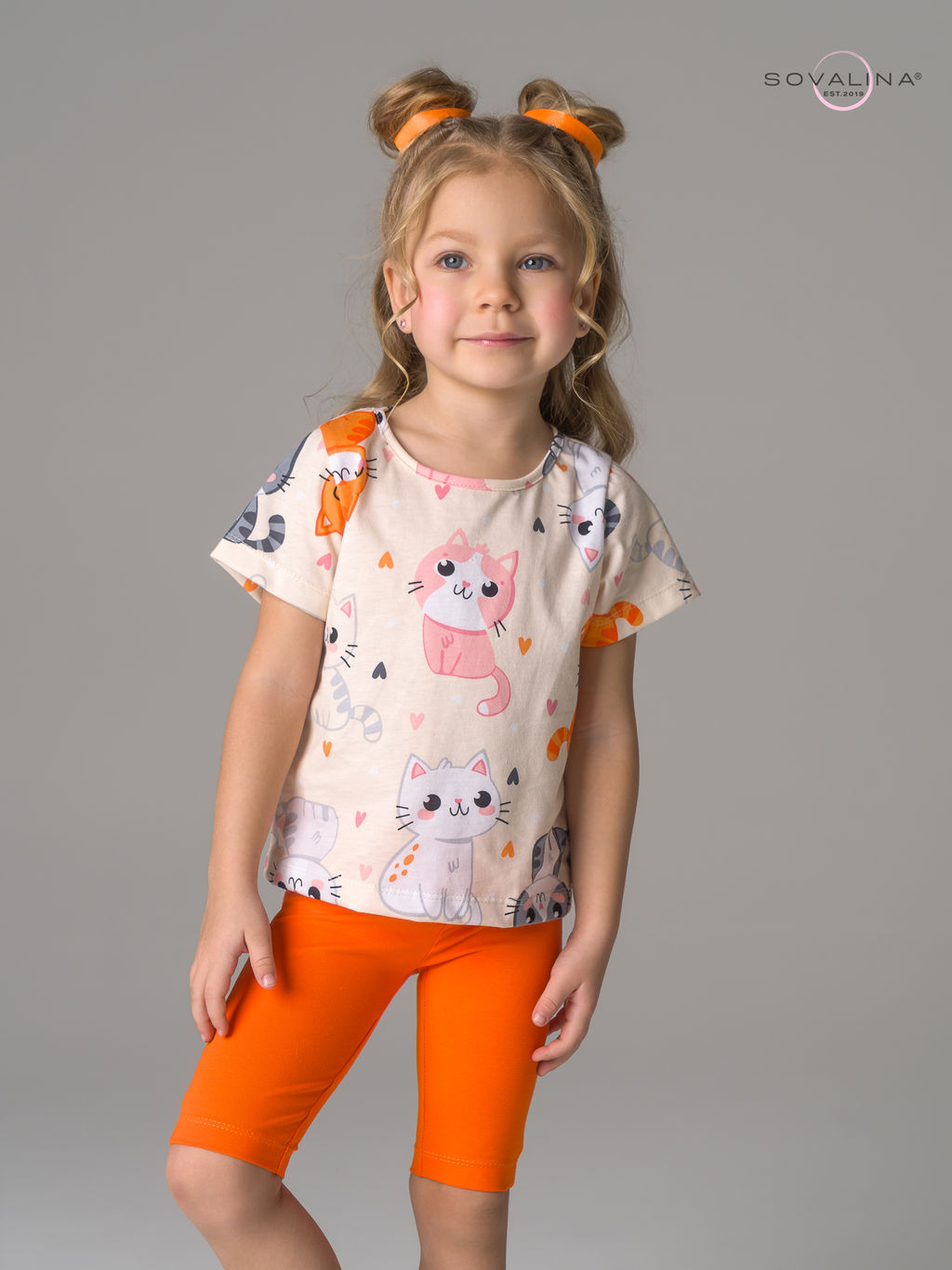 Костюм Актив солнечные котики-оранжевый - Sovalina фото 17