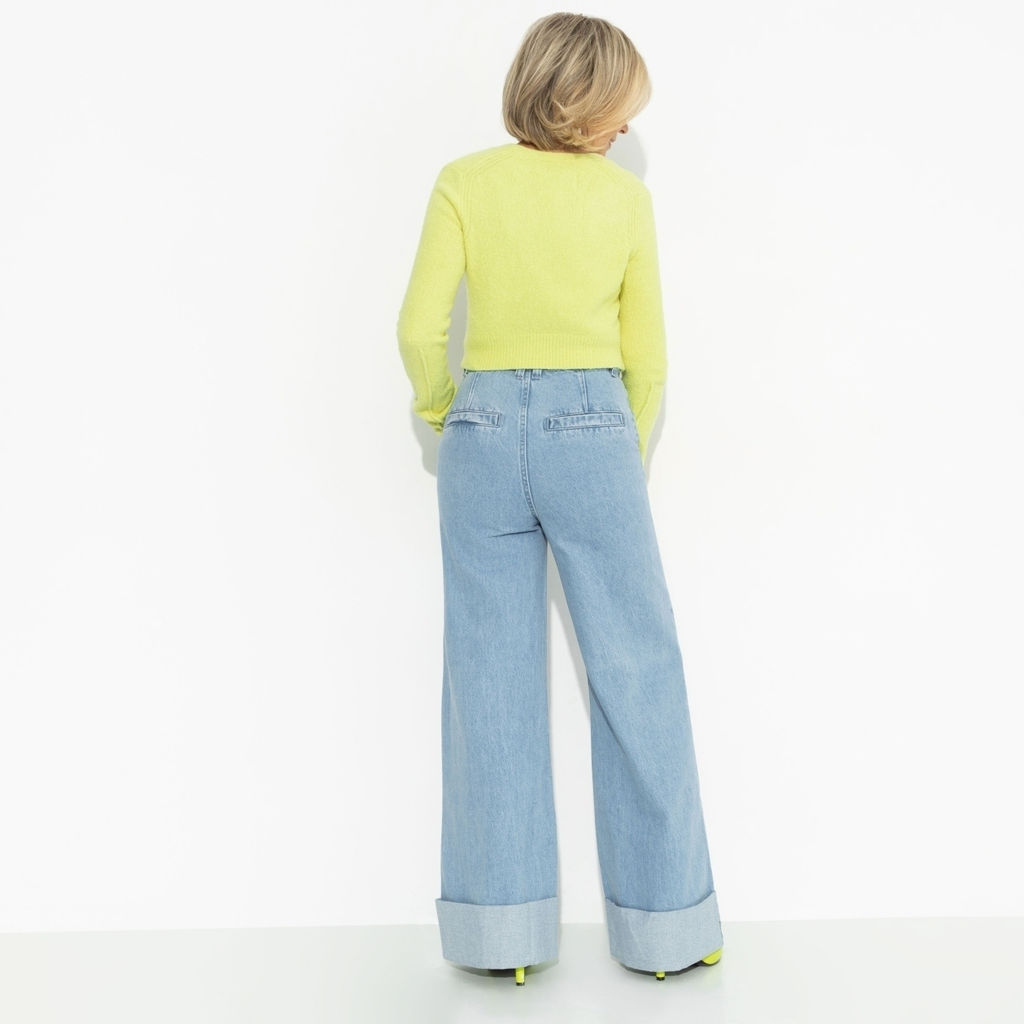 Джинсы палаццо с высокой посадкой, Florence (light blue) - Charutti фото 5