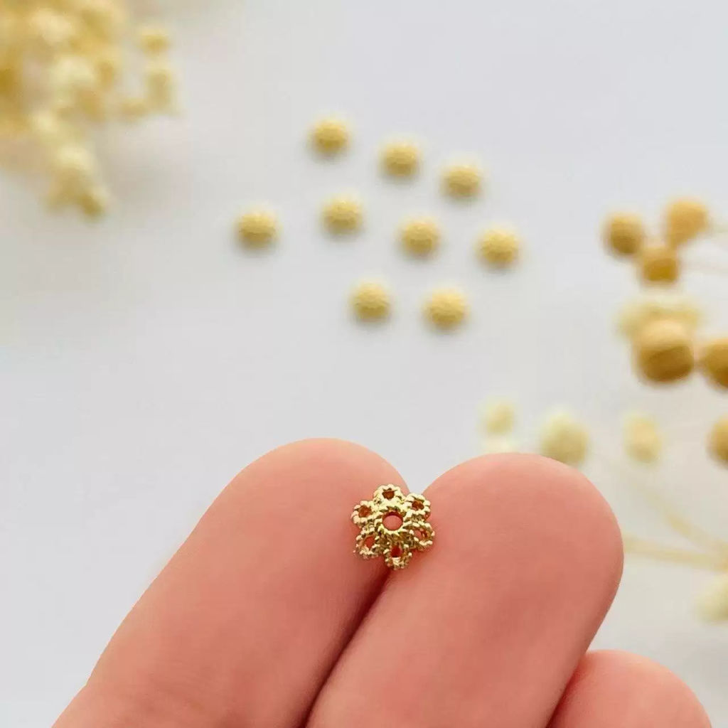 Шапочка для бусин (10 шт) - Радуга самоцветов фото 3