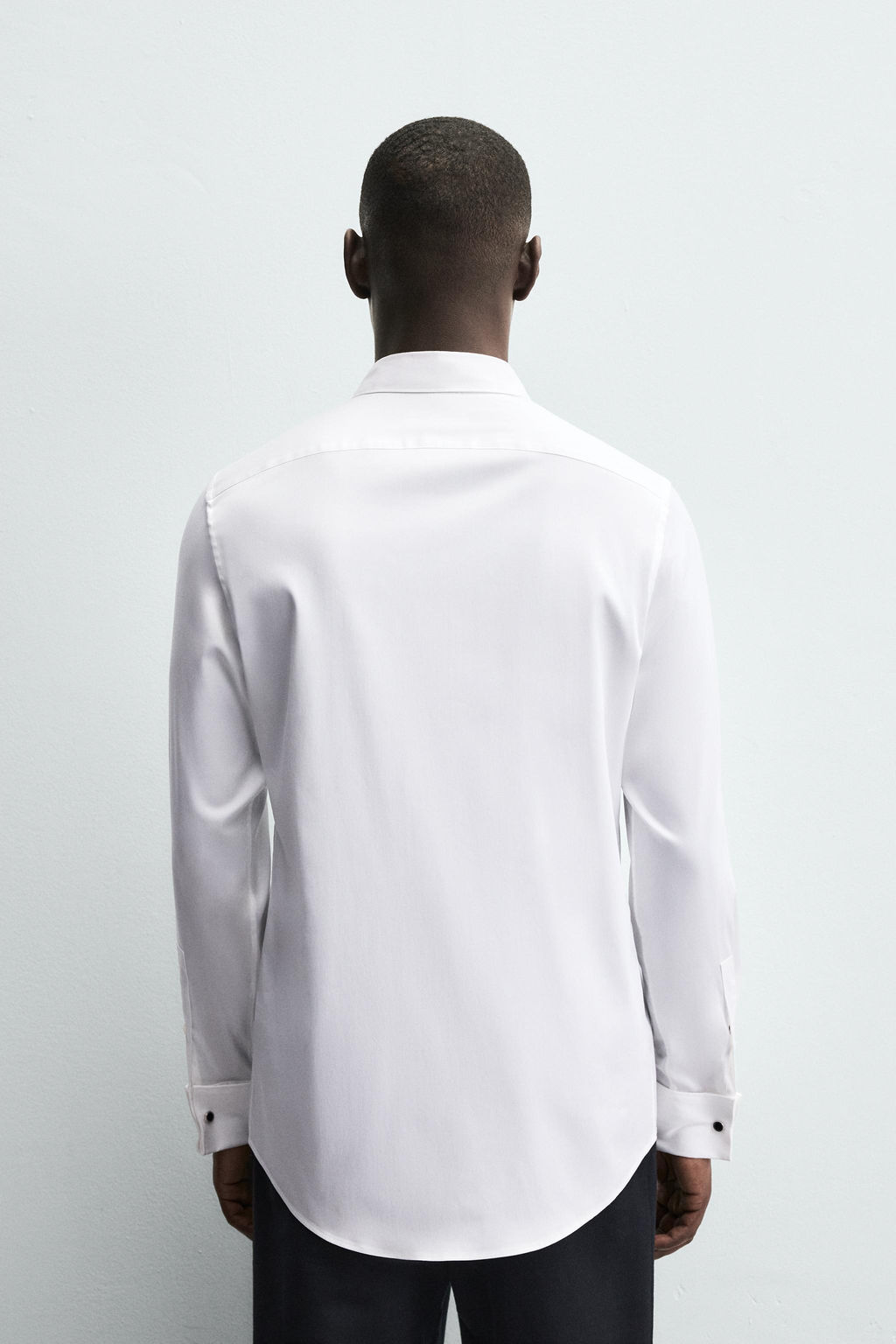 SLIM FIT SHIRT WITH CUFFLINKS - Zara фото 3