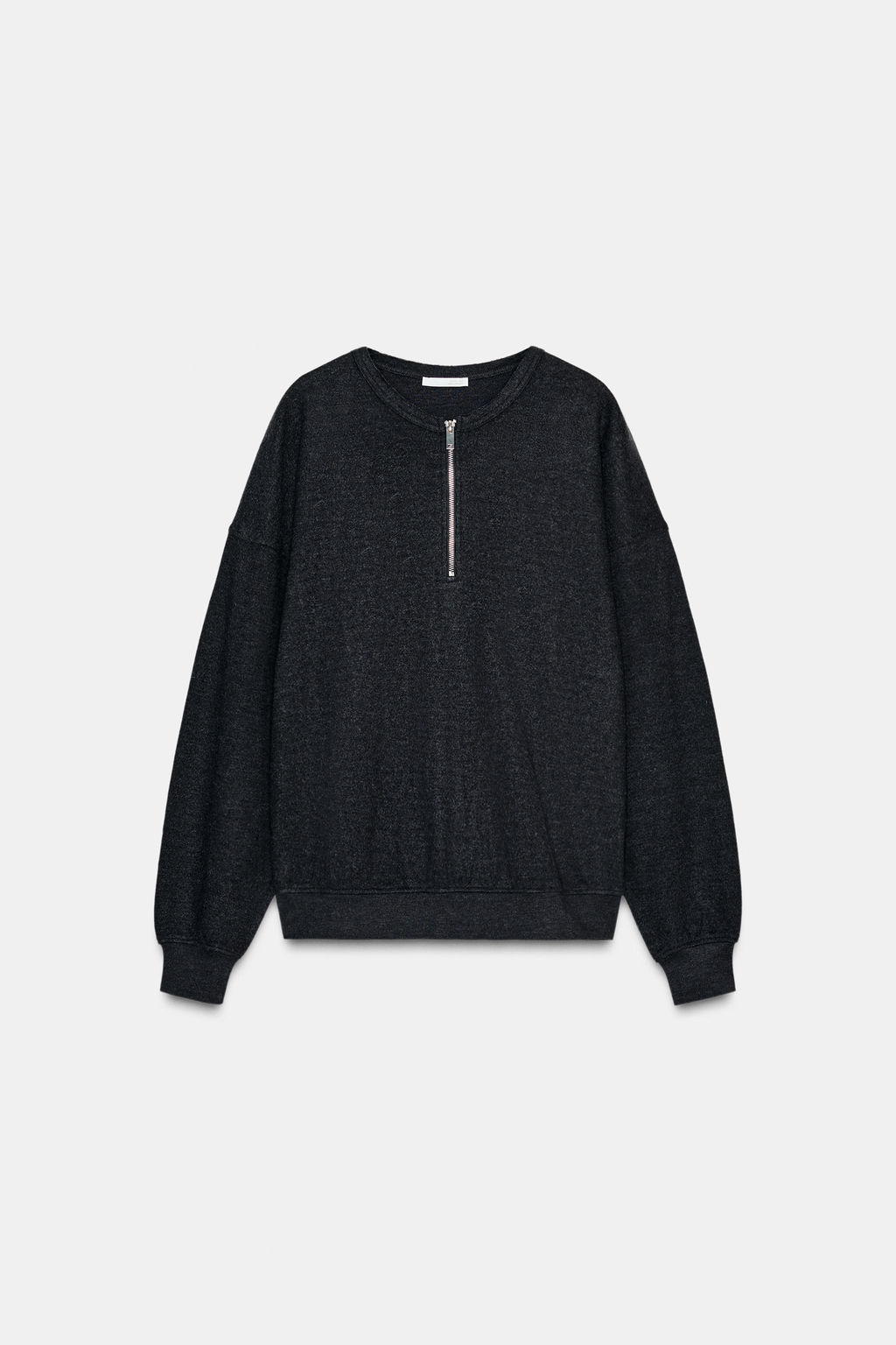 SOFT RIB ZIP-UP SWEATSHIRT - Zara фото 4