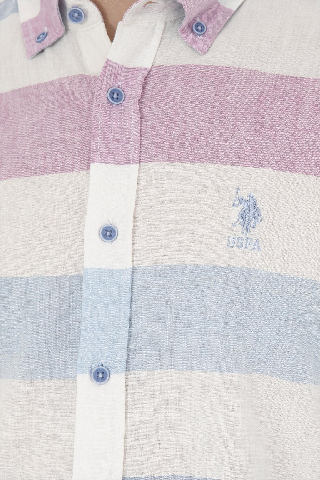 U. S. Polo Assn / Мужская темно-синяя рубашка с длинным рукавом - U.s. polo assn фото 7