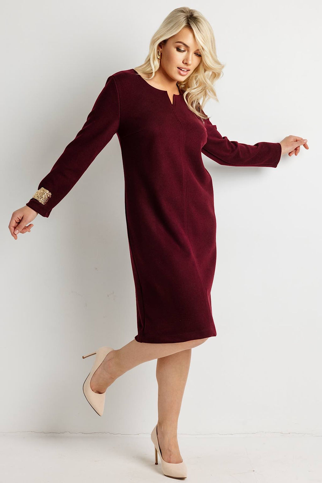 Платье женское 6162Н/03/Бордовый