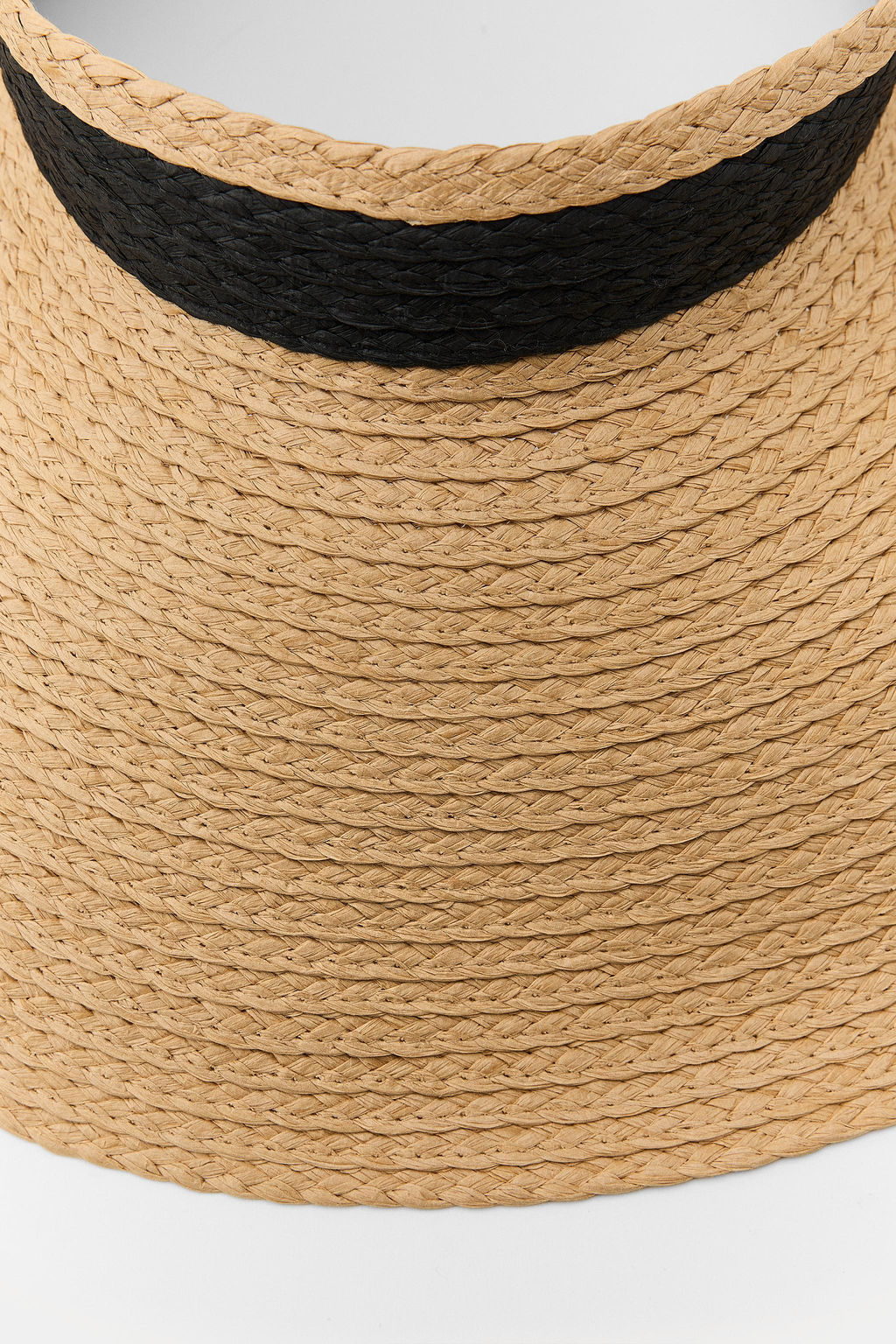 VISOR TRENZADO CINTA CONTRASTE / Beige claro - Zara фото 5