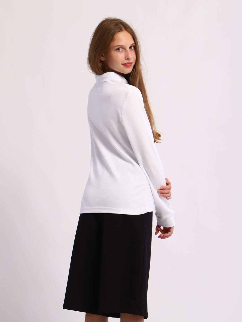 Футболка-поло София белый - Ладошки фото 13