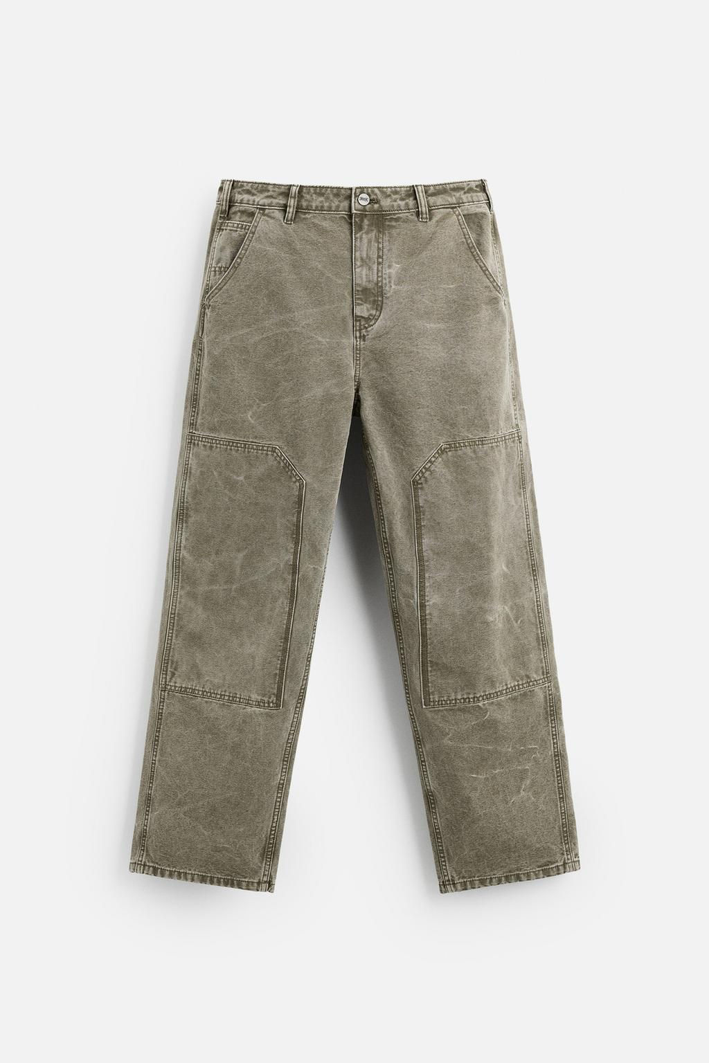 WASHED CARPENTER TROUSERS - Zara фото 33