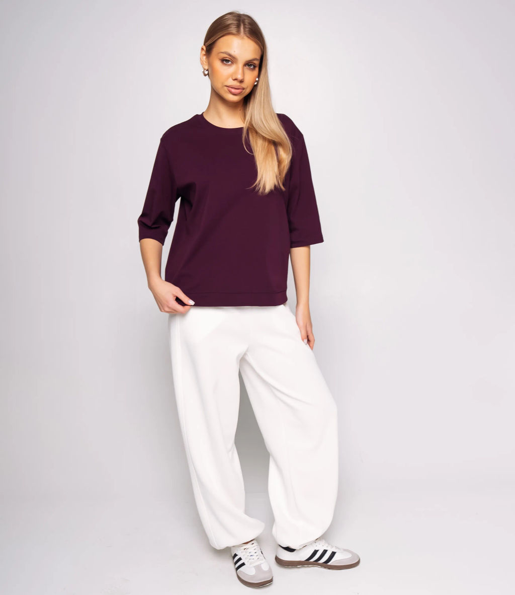 Футболка #КТ0467-51, фиолетовый