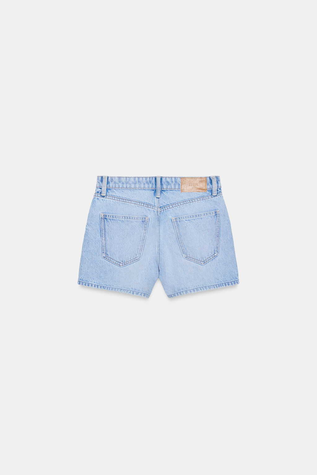 SHORTS Z1975 MOM FIT TIRO MEDIO / Azul claro - Zara фото 7