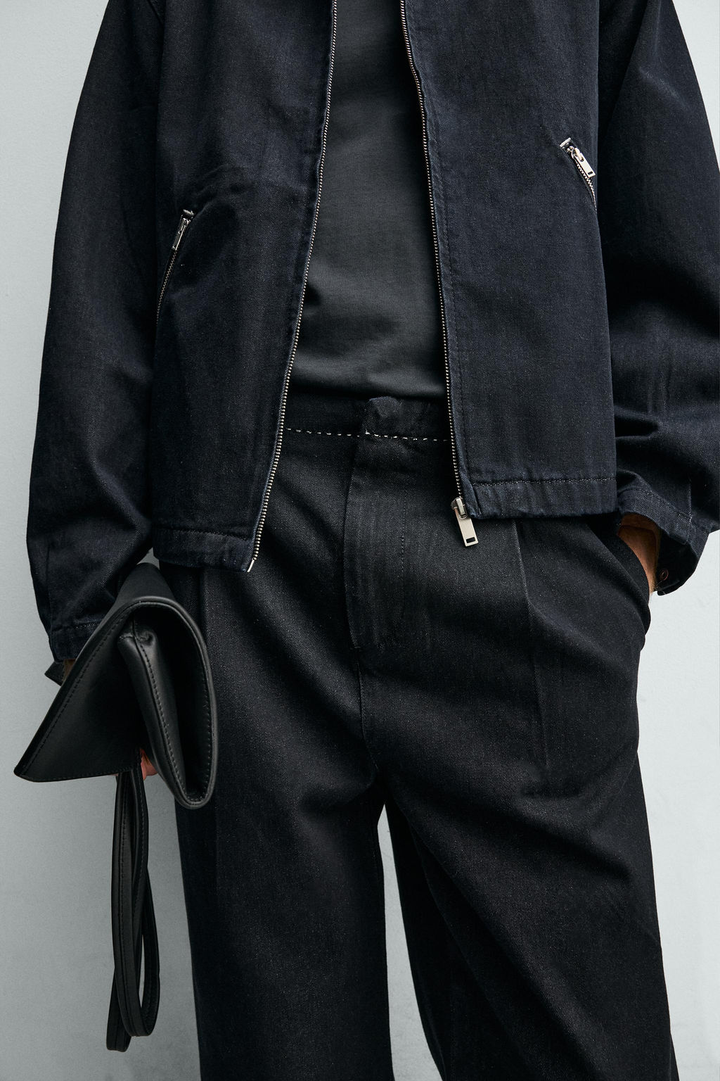 PANTAL?N CHINO DENIM PESPUNTES CONTRASTE / ?ndigo - Zara фото 7