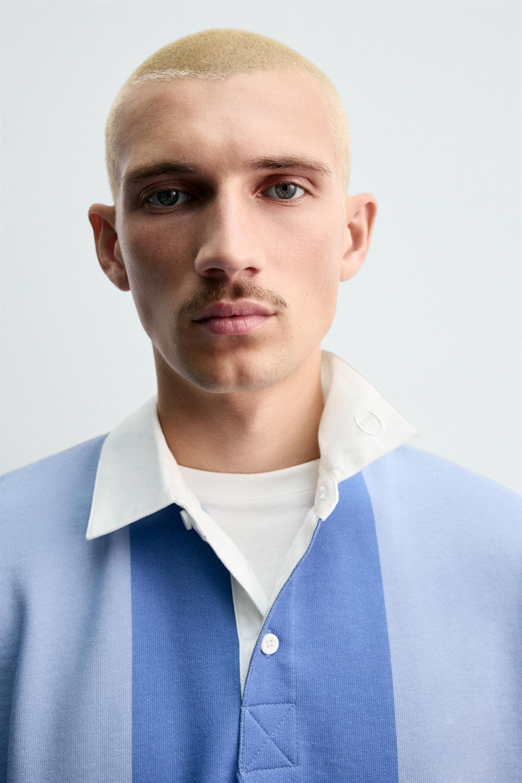 CHAMPION ® X ZARA COLOUR BLOCK POLO SHIRT  фото 6