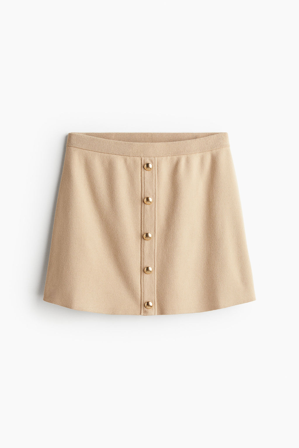 Falda en punto fino con botonadura frontal - H&m фото 7