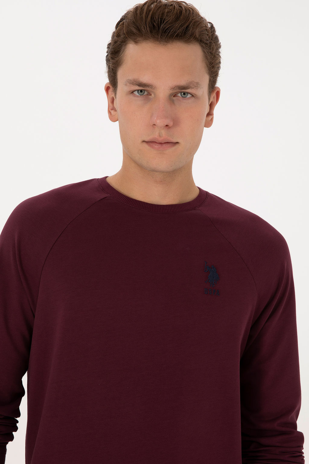 Erkek Bordo Basic Sweatshirt - U.s. polo assn фото 16
