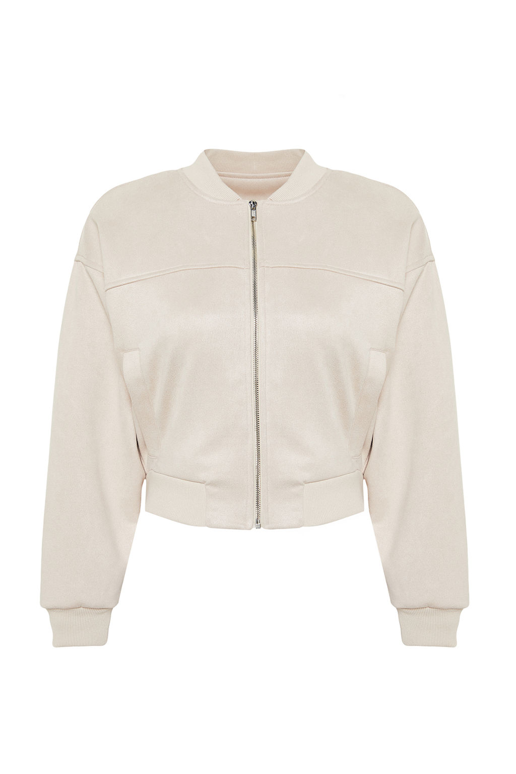TRENDYOLMILLA Tas Oversize Suet Bomber Ceket Mont TWOSS24MO00048  фото 12
